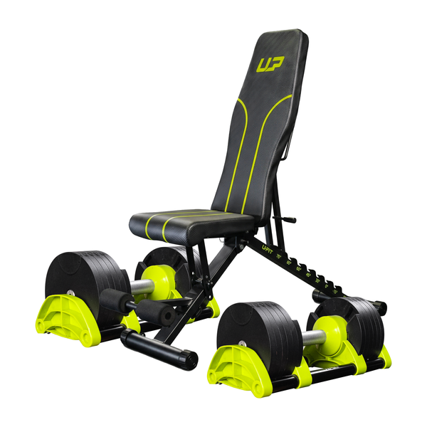 Kit Banco AB1200 + Par de Halter Ajustável Fastlock 20kg UPLIFT