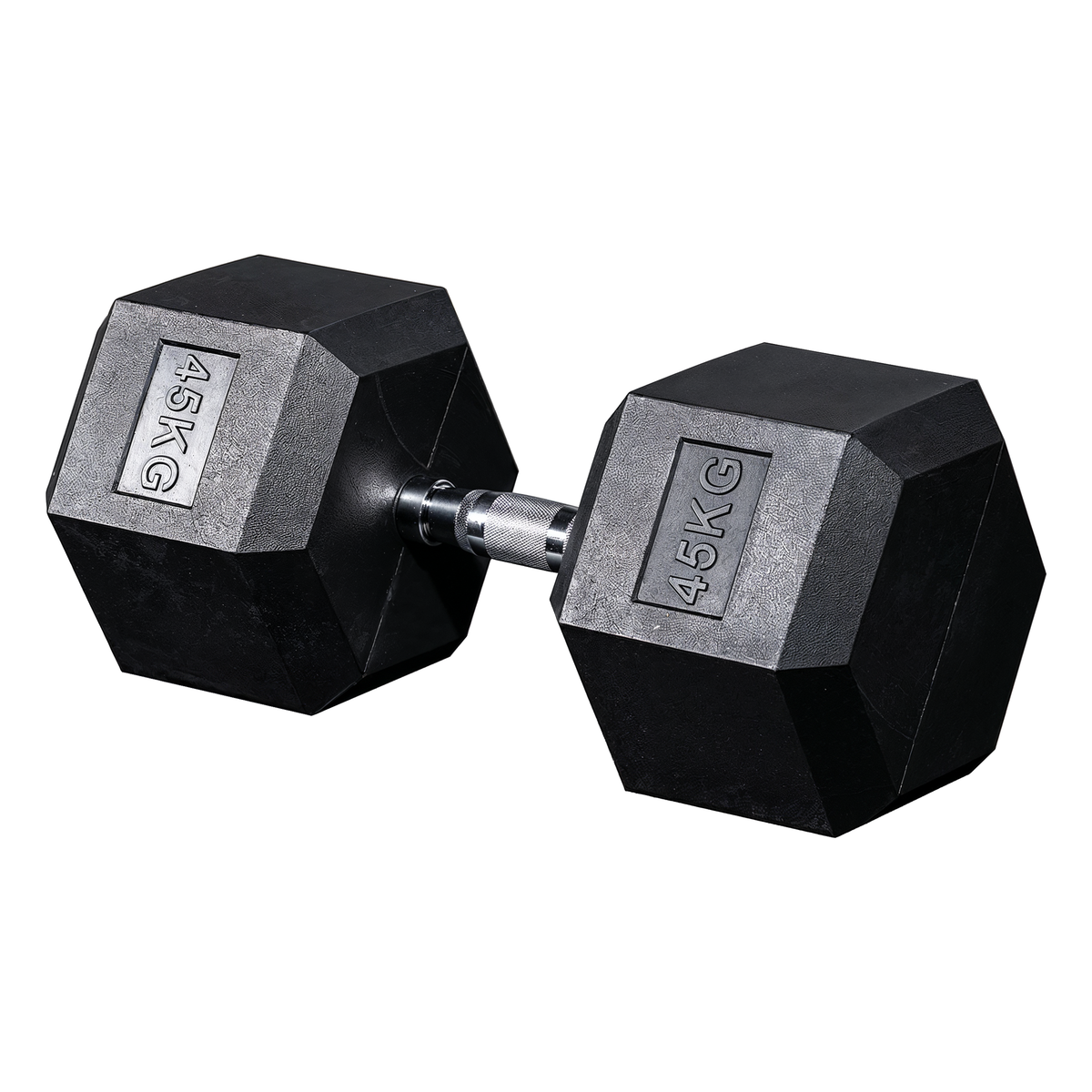 Halter Sextavado Com Pegada Cromada UPLIFT 45 kg