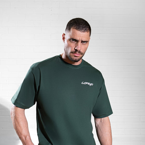 Camiseta Oversized Signature Masculina Verde | UPLIFT