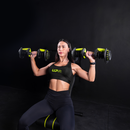 Kit Banco AB1200 + Par Halteres Ajustaveis 24kg