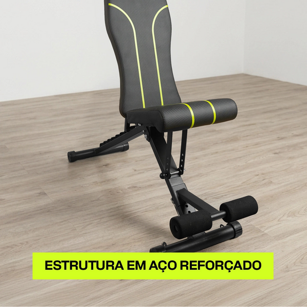 Kit Banco AB1200 + Par de Halter Ajustável Fastlock 20kg UPLIFT