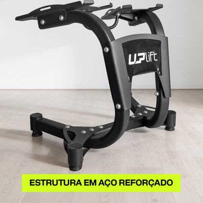 Par Halter Ajustável 24kg + Suporte UPLIFT
