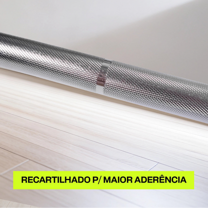 Barra Olímpica Cromada Academia 2,2M 20KG 400kg