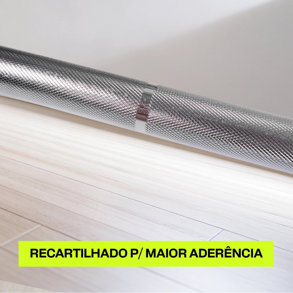Barra Olímpica Cromada Academia 2,2M 20KG 400kg