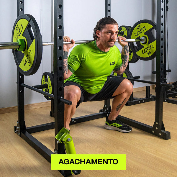 Barra Olímpica Cromada Academia 2,2M 20KG 600kg