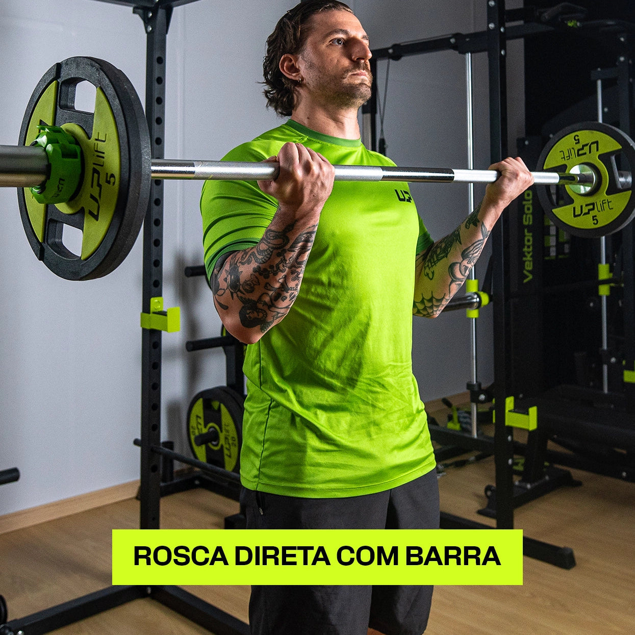 Barra Olímpica Cromada Academia 2,2M 20KG 400kg
