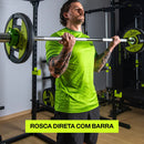 Barra Olímpica Cromada Academia 2,2M 20KG 400kg