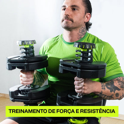 Kit Banco AB1200 + Par Halter Ajustável 40kg UPLIFT