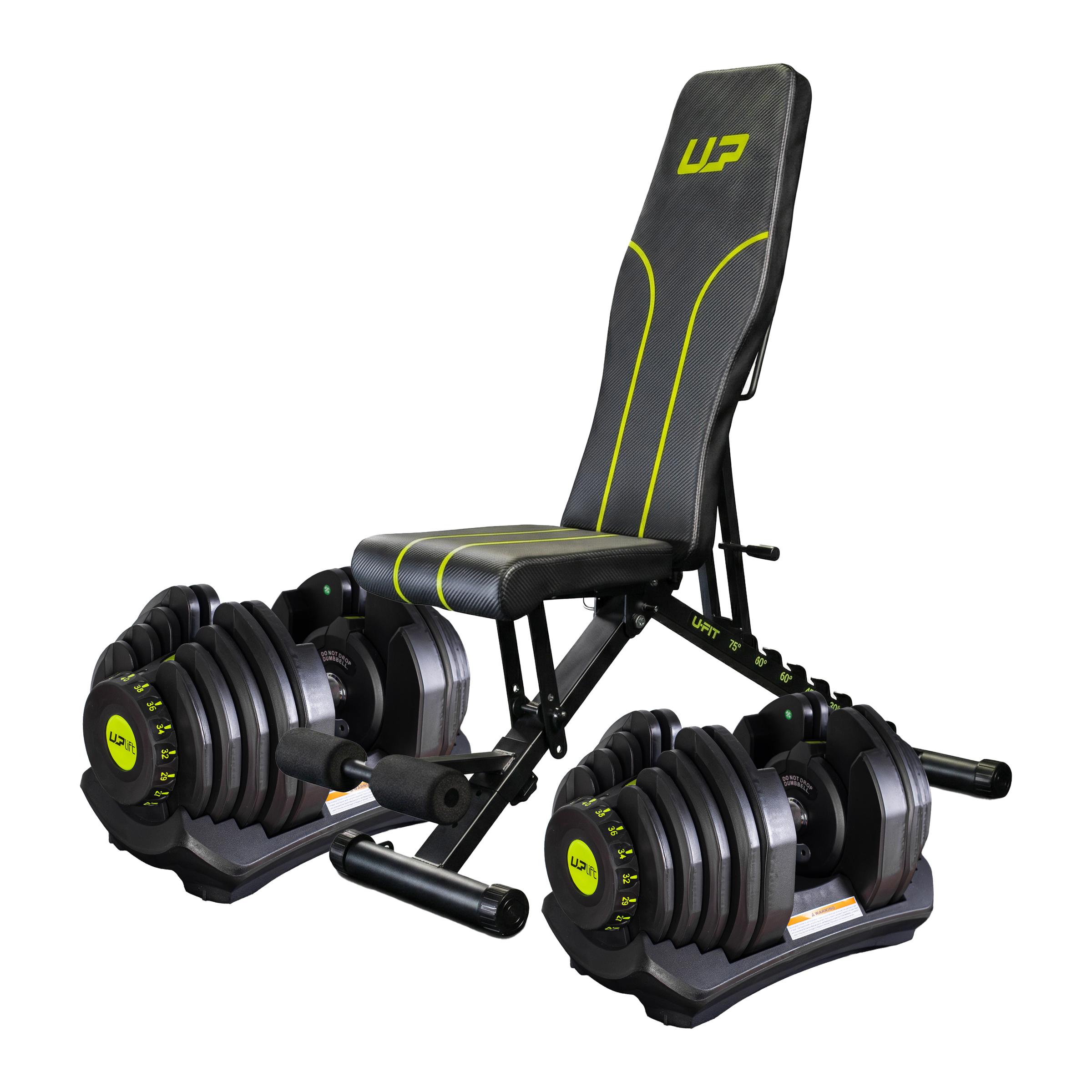 Kit Banco AB1200 + Par Halter Ajustável 40kg UPLIFT