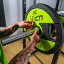 Barra Olímpica de Agachamento com Apoio (Safety Squat Bar)