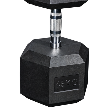 Halter Sextavado Com Pegada Cromada UPLIFT 45 kg