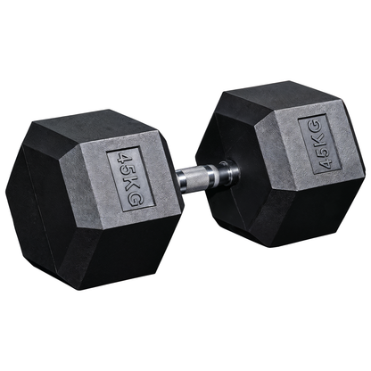 Halter Sextavado Com Pegada Cromada UPLIFT 45 kg