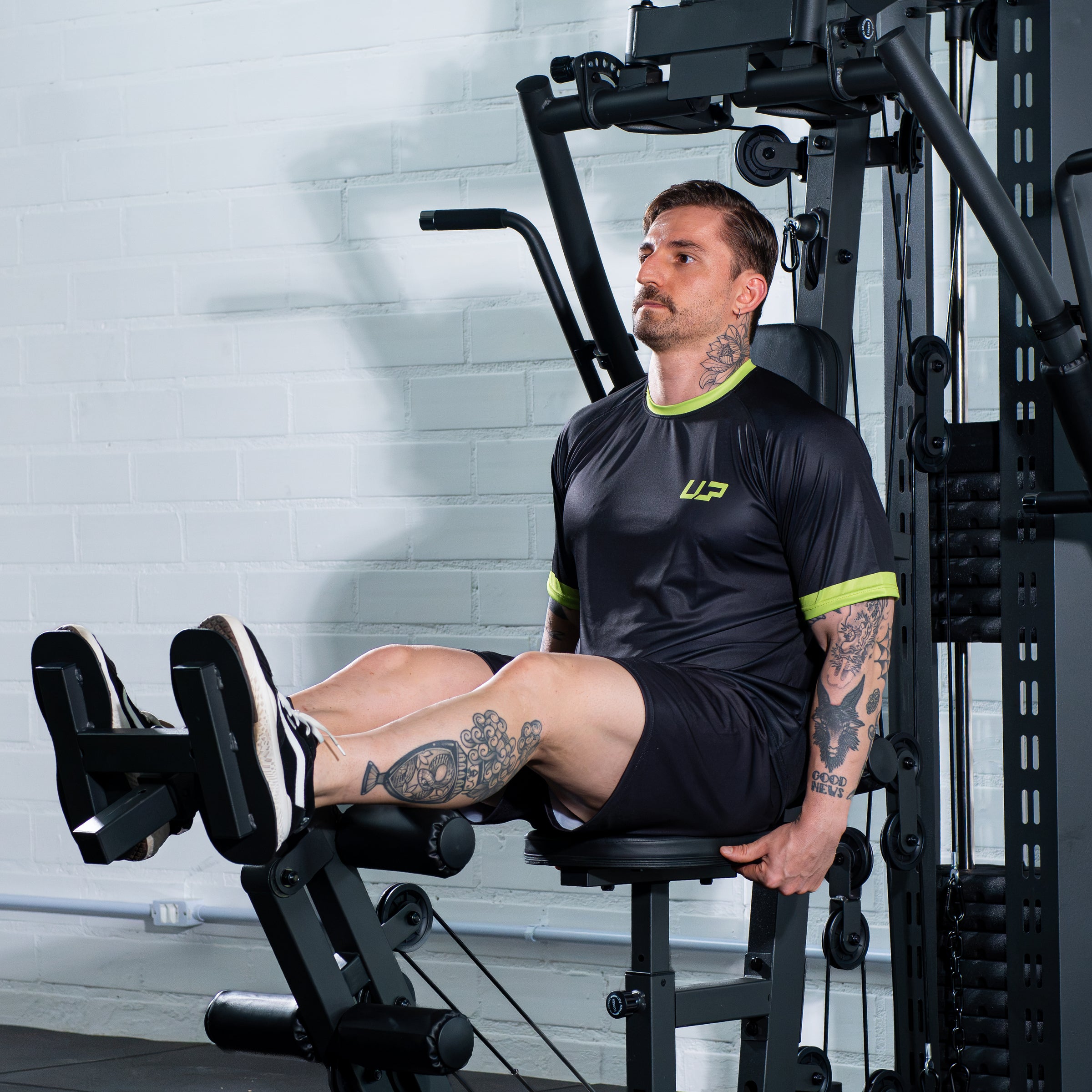 Estação de Musculação 85kg 20 em 1 Vektor Leg Trainer com Leg Press