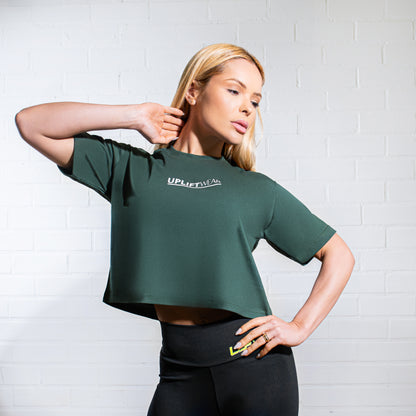 Cropped Brand Feminino Verde | UPLIFT