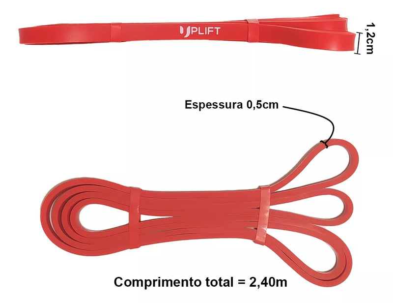 Super Band Elástico Extensor Loop Rubber Borracha Nível Leve
