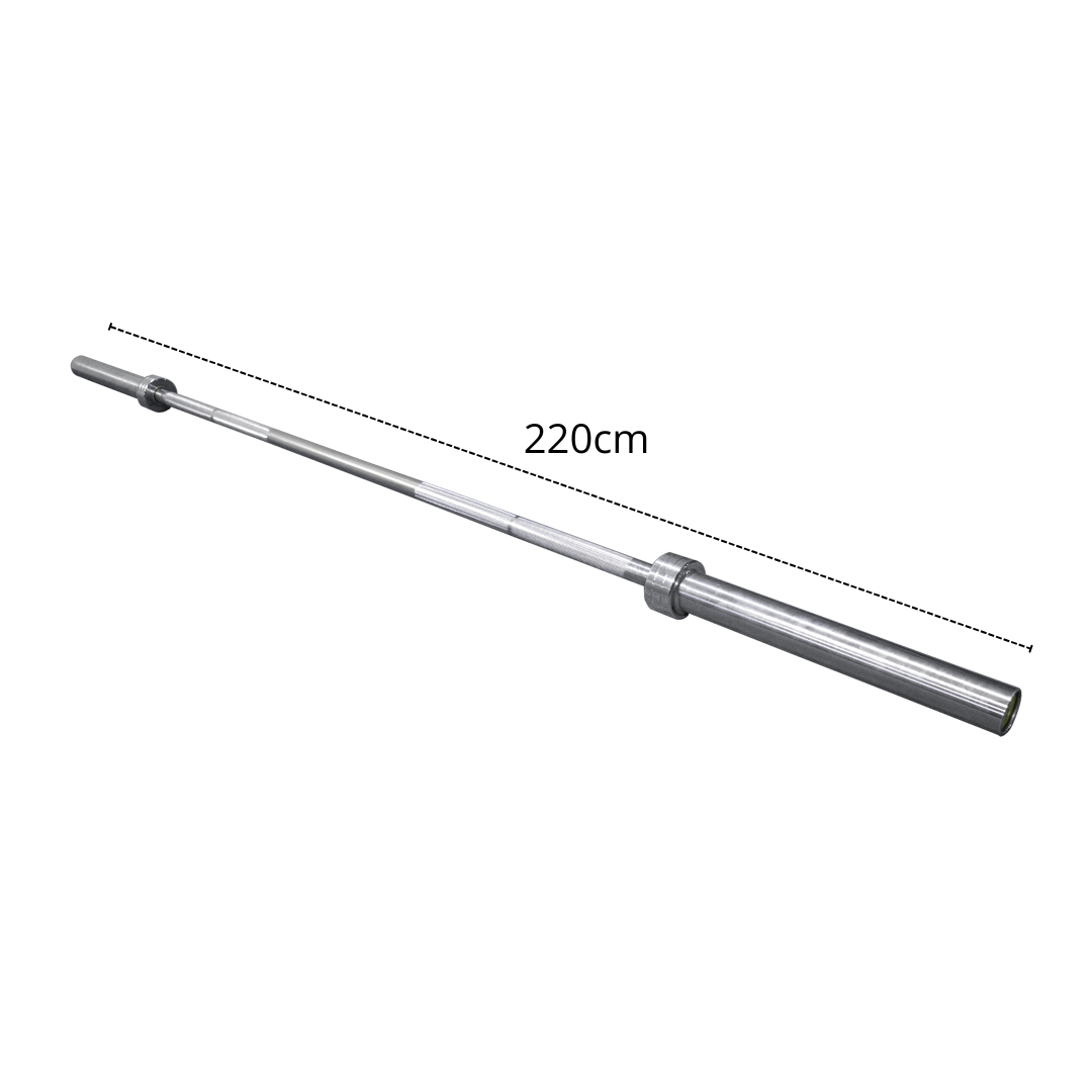 Barra Olímpica Cromada Academia 2,2M 20KG 400kg