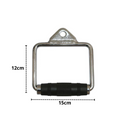 Puxador Estribo Fechado Pega Emborrachada Giratória Academia