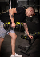 Kit Banco AB1200 + Par Halteres Ajustaveis até 24kg Com Suporte