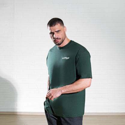 Camiseta Oversized Signature Masculina Verde | UPLIFT