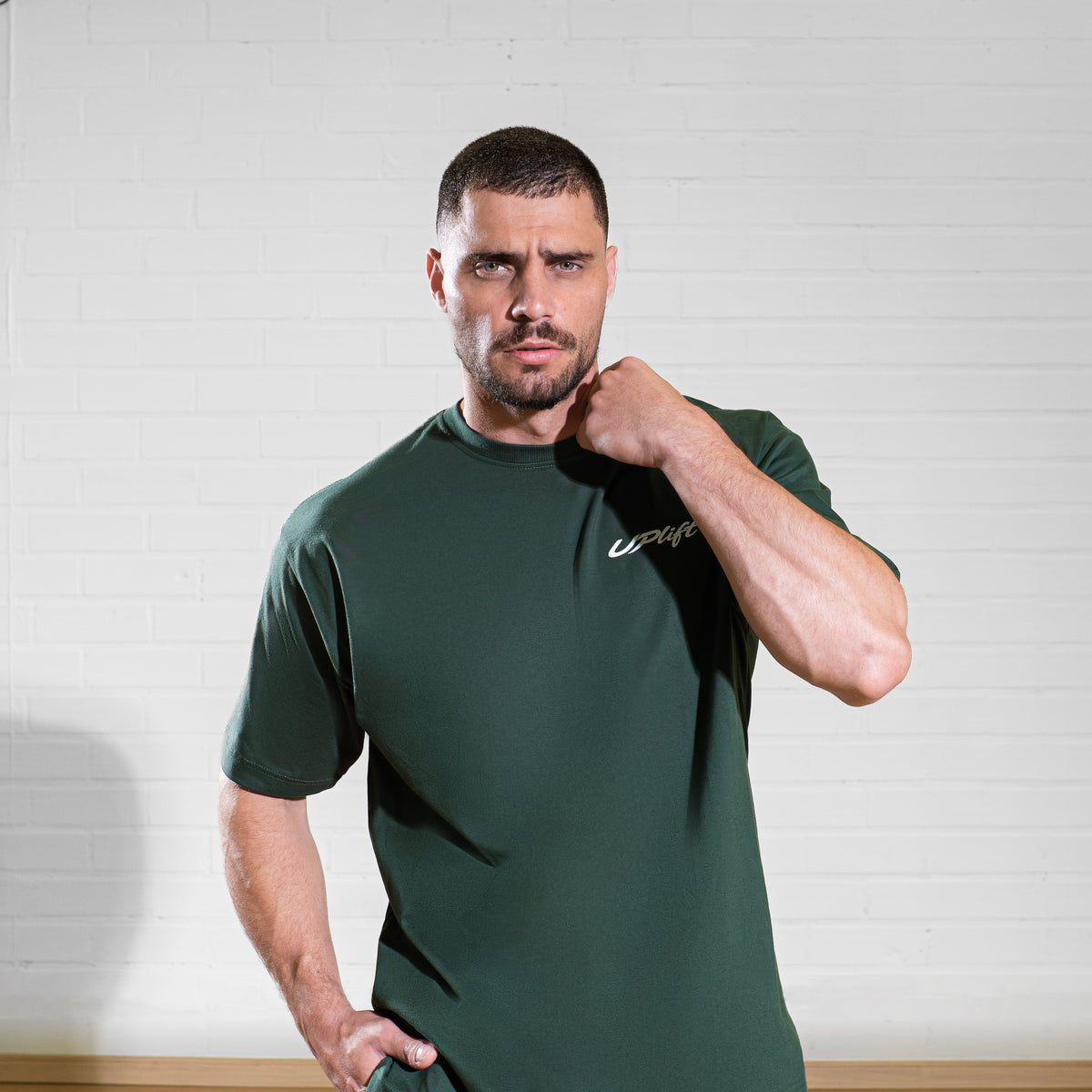 Camiseta Oversized Signature Masculina Verde | UPLIFT