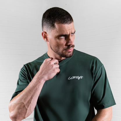 Camiseta Oversized Signature Masculina Verde | UPLIFT