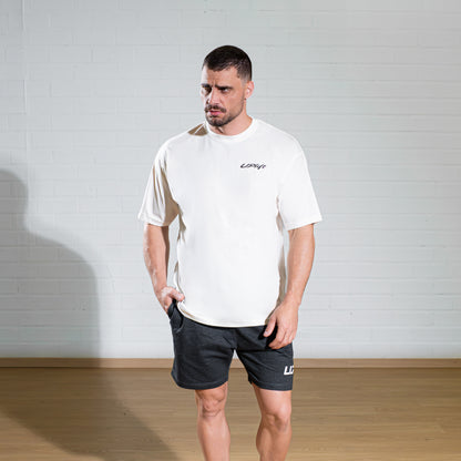 Camiseta Oversized Signature Masculina Branca | UPLIFT
