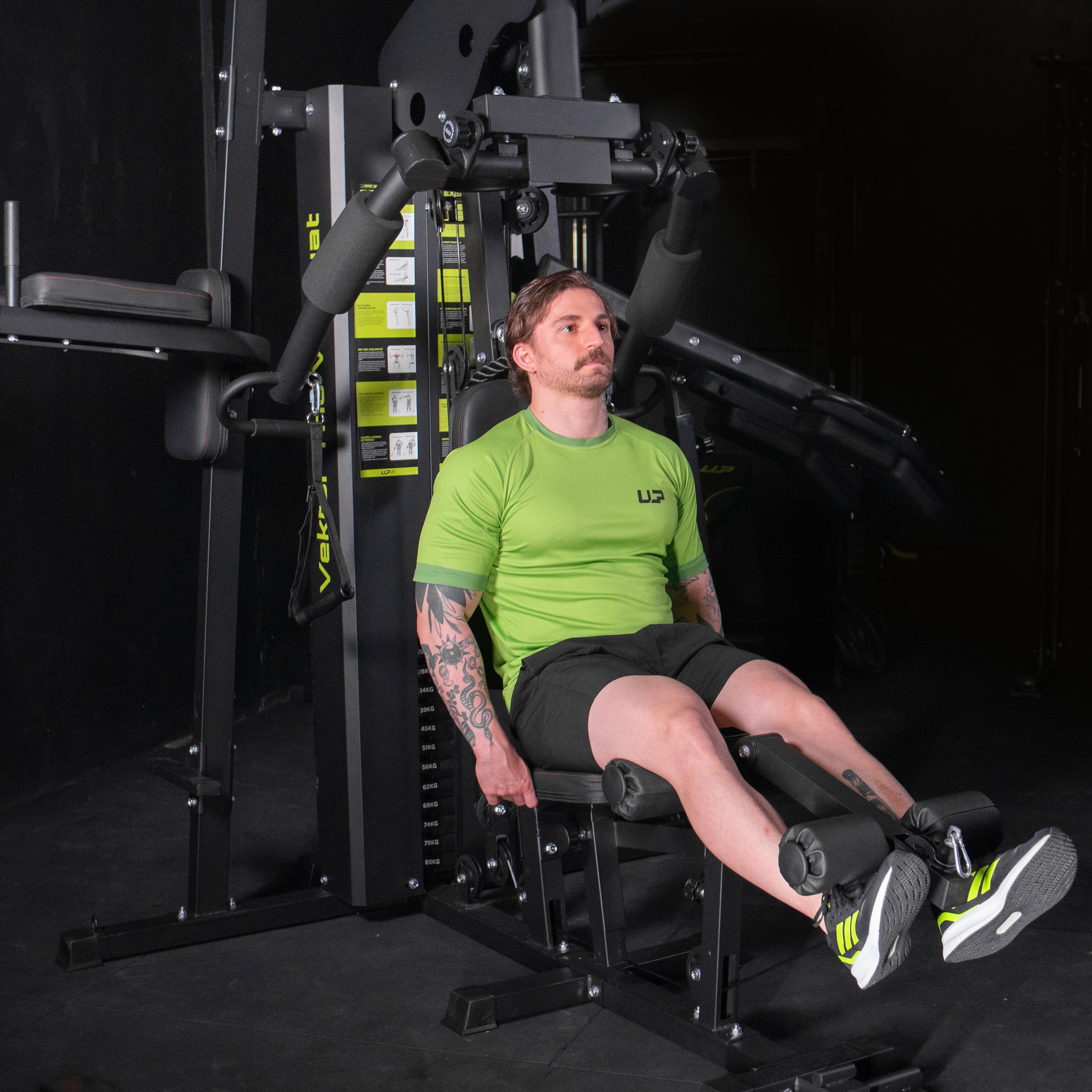 Estação de Musculação 85kg 25 em 1 Vektor Trio V-Squat UPLIFT