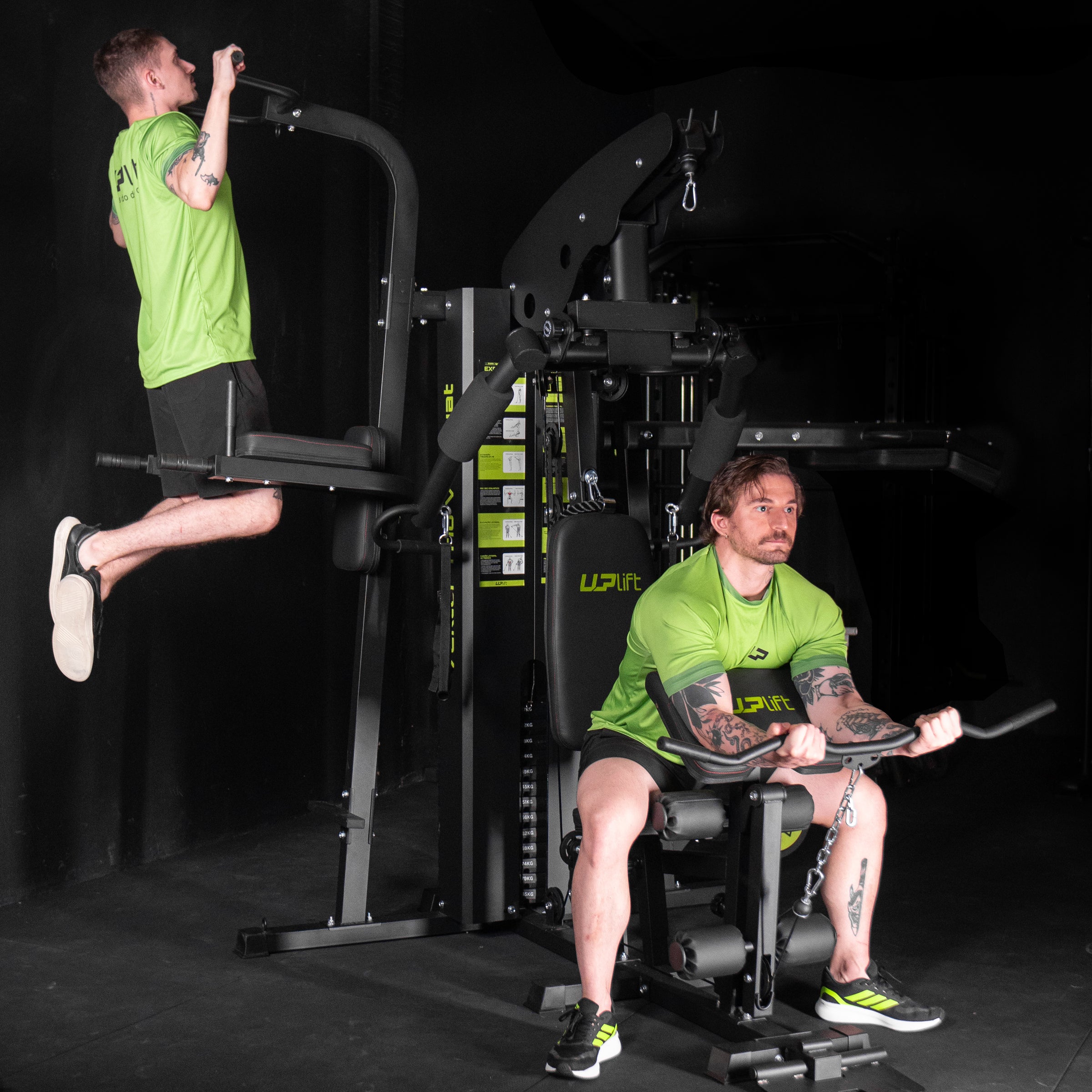Estação de Musculação 85kg 25 em 1 Vektor Trio V-Squat UPLIFT