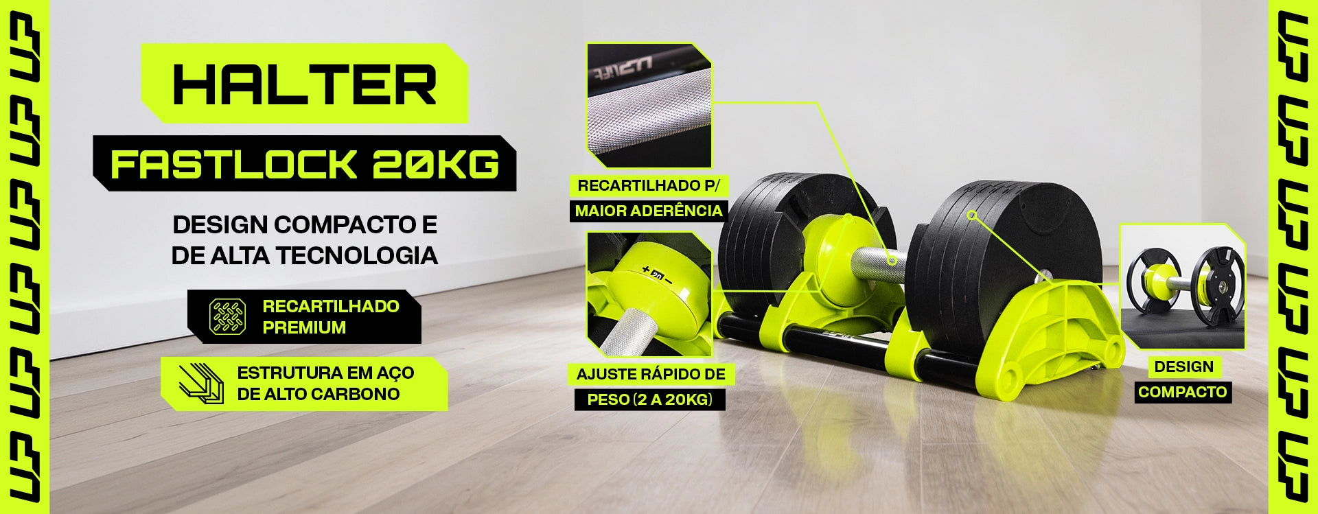 Halter Ajustável Fastlock 20kg UPLIFT( Unidade )