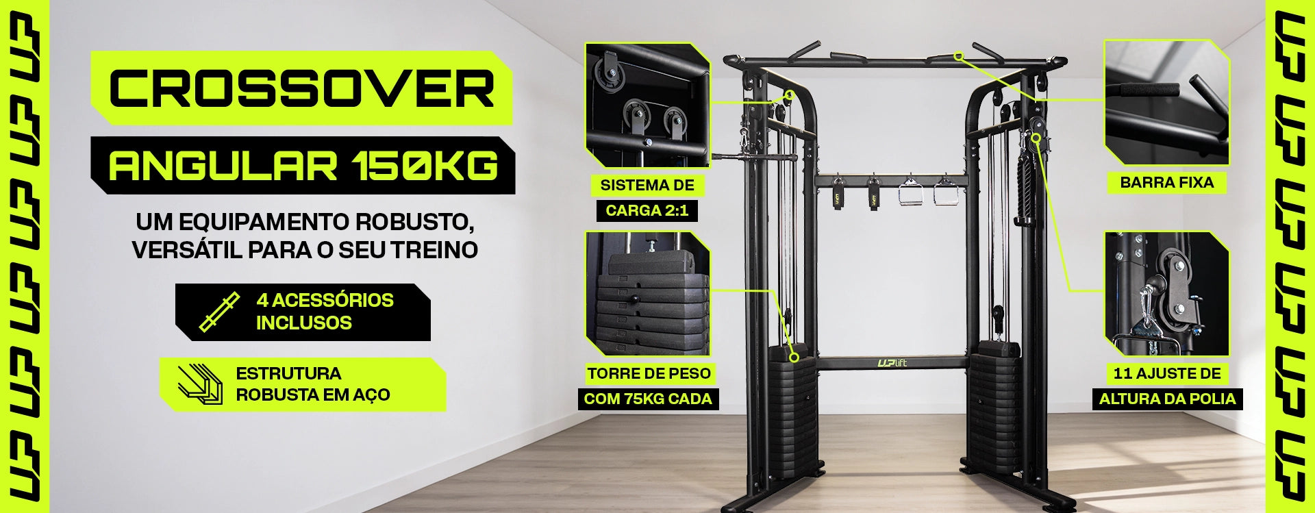 Cross Over Angular 150kg Profissional UPLIFT