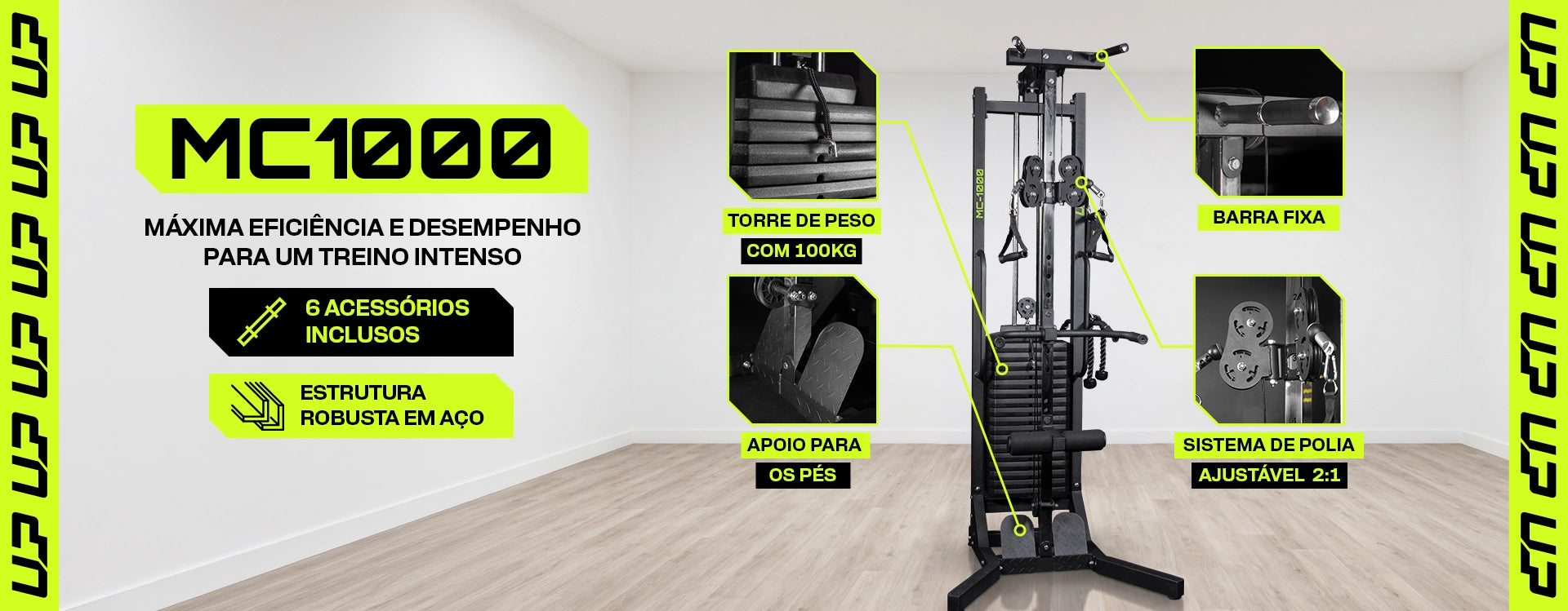 Mono Cross Over 100kg 11 em 1 MC-1000 UPLIFT