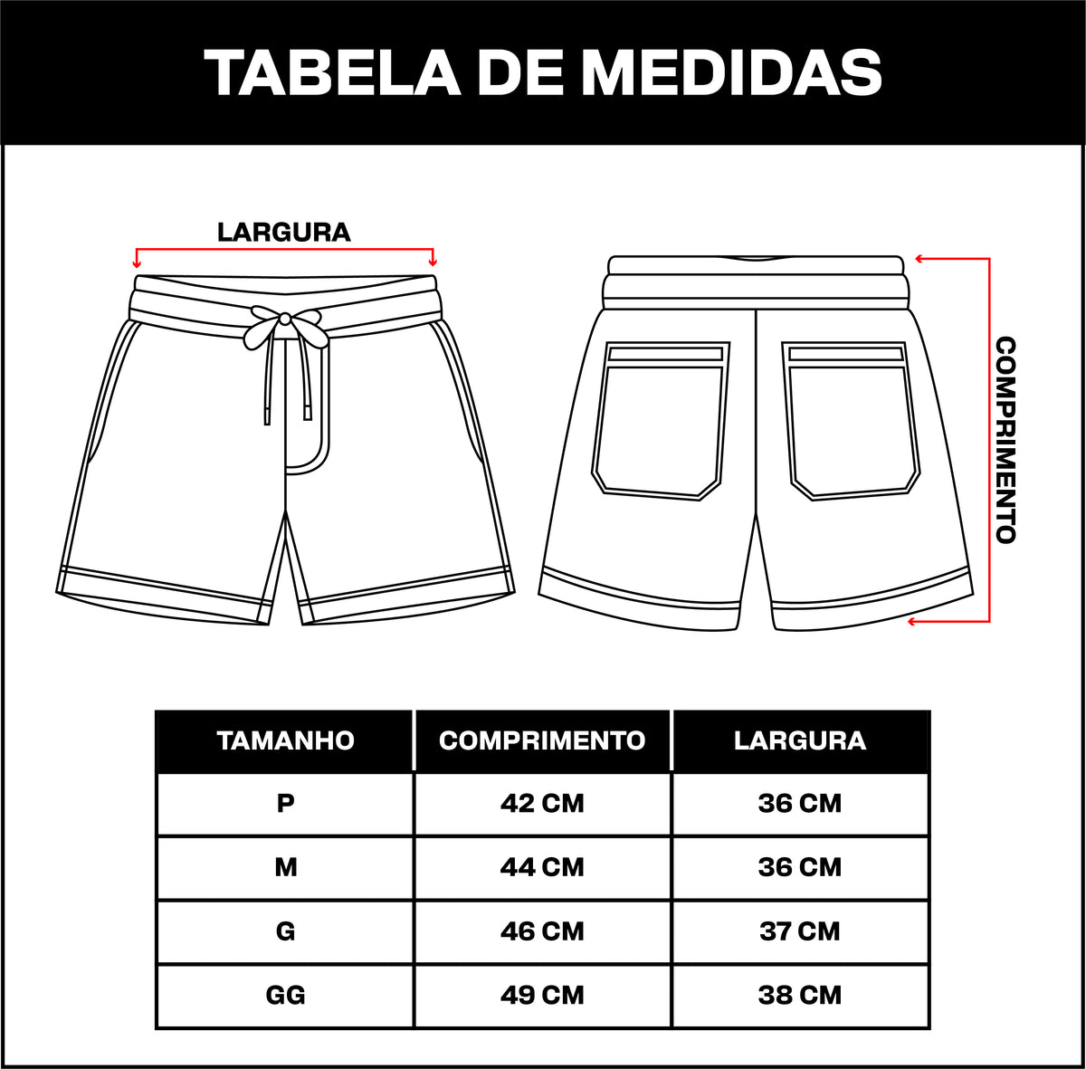 Guia de Tamanhos