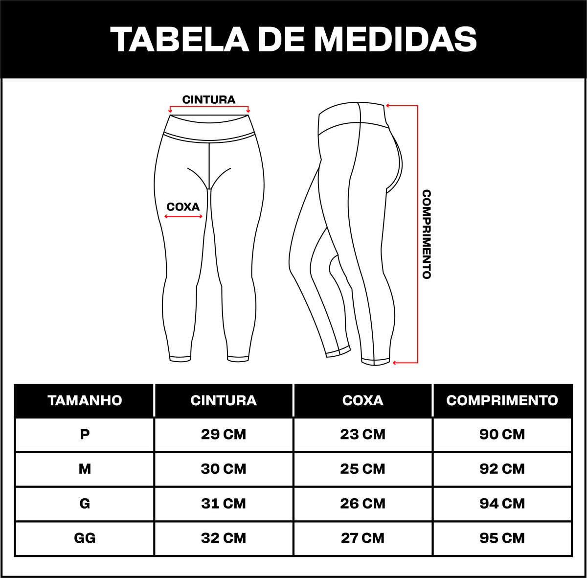 Guia de Tamanhos