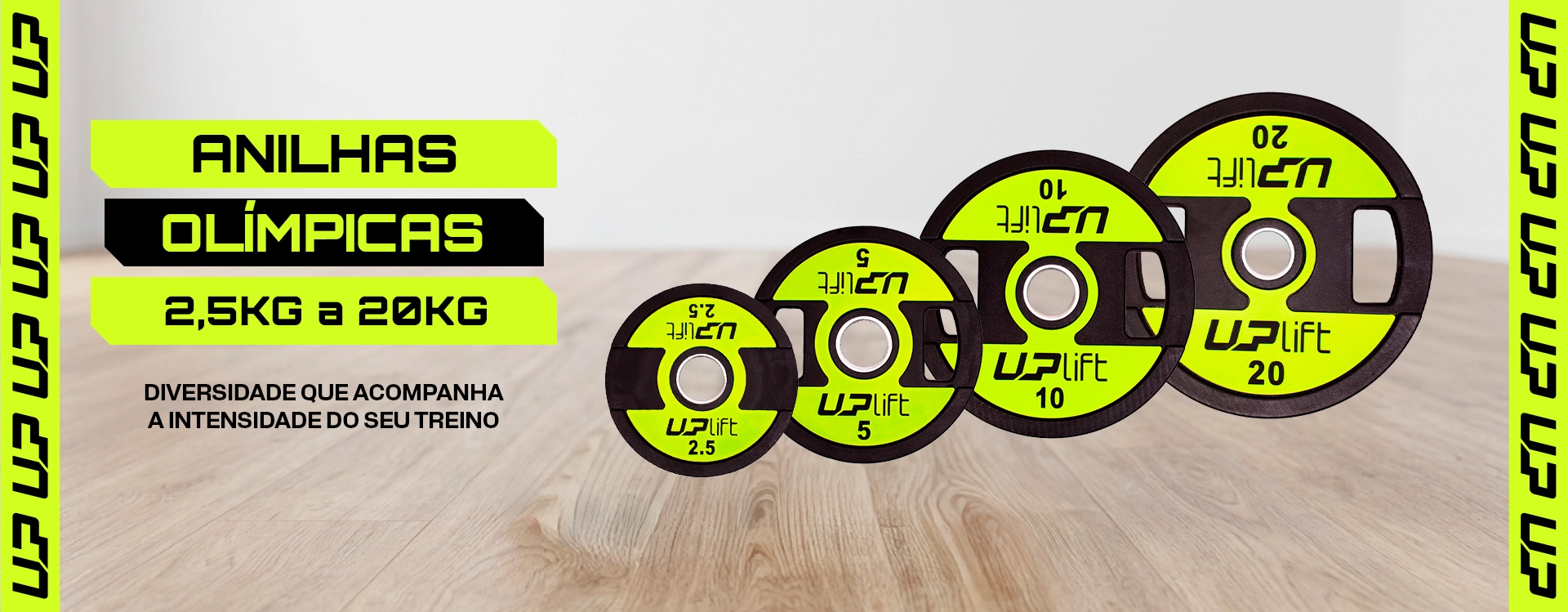 Anilhas Olímpicas UPLIFT - 2.5 a 20 kg